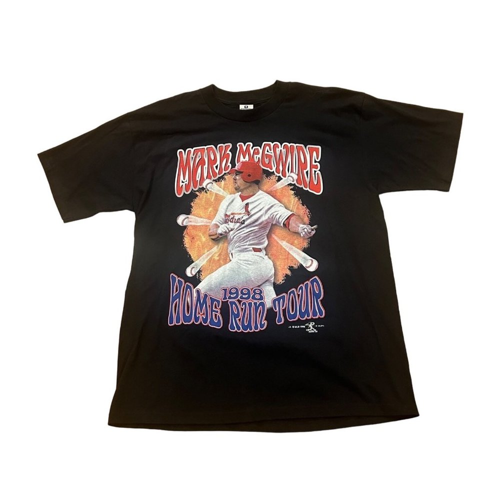 Vintage 1998 Mark McGwire Home Run Tour St. Louis Cardinals T-Shirt Men's XL